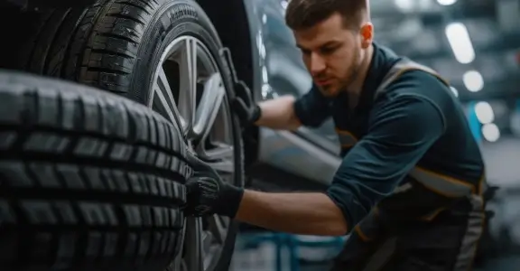 Troca de pneus