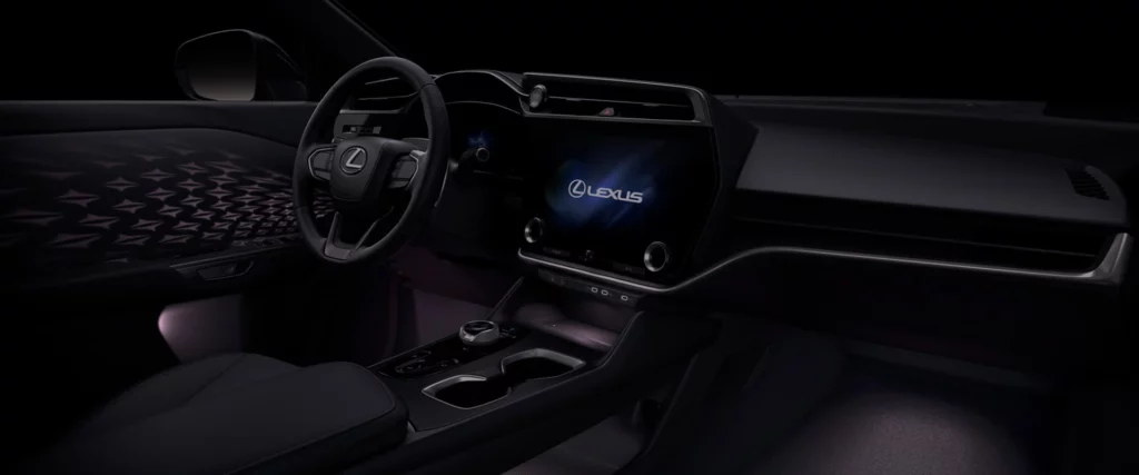 Imagem interna do Lexus RZ500e